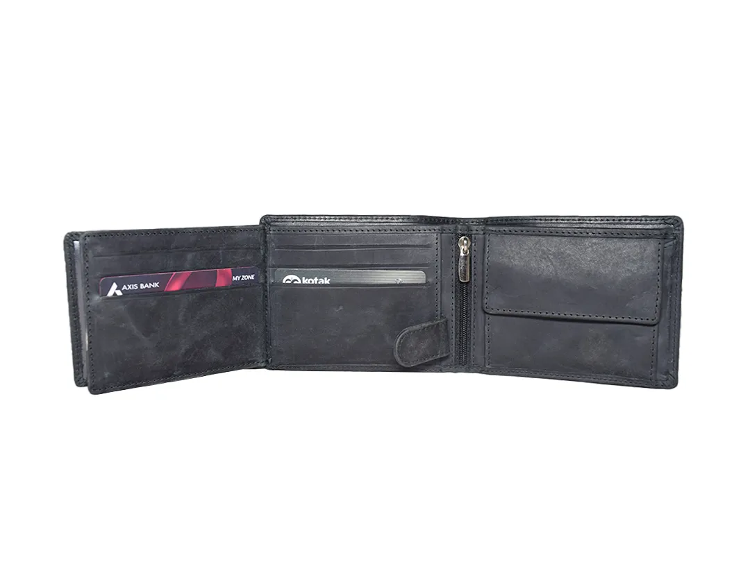 Broady Men’s Leather Wallet Black - BIMW179