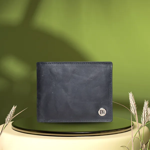 Broady Men’s Leather Wallet Black - BIMW179