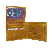 Zachary Men’s Leather Wallet Tan - BIMW180