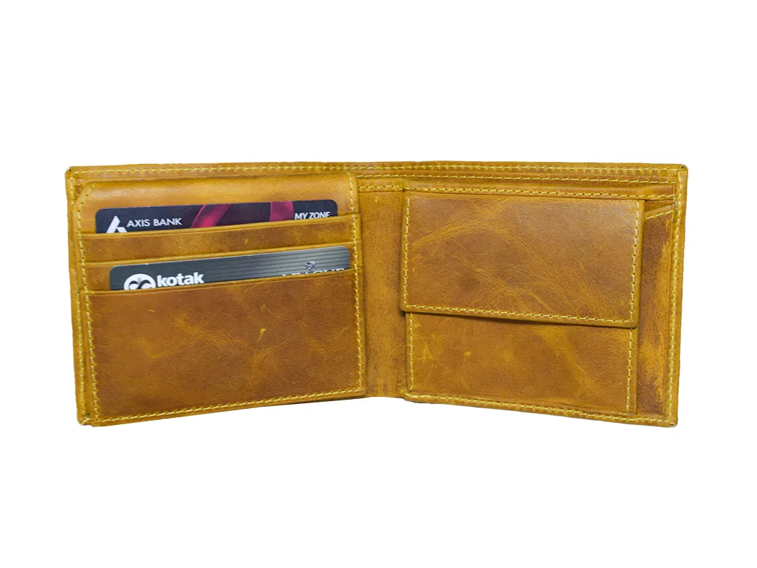 Zachary Men’s Leather Wallet Tan - BIMW180
