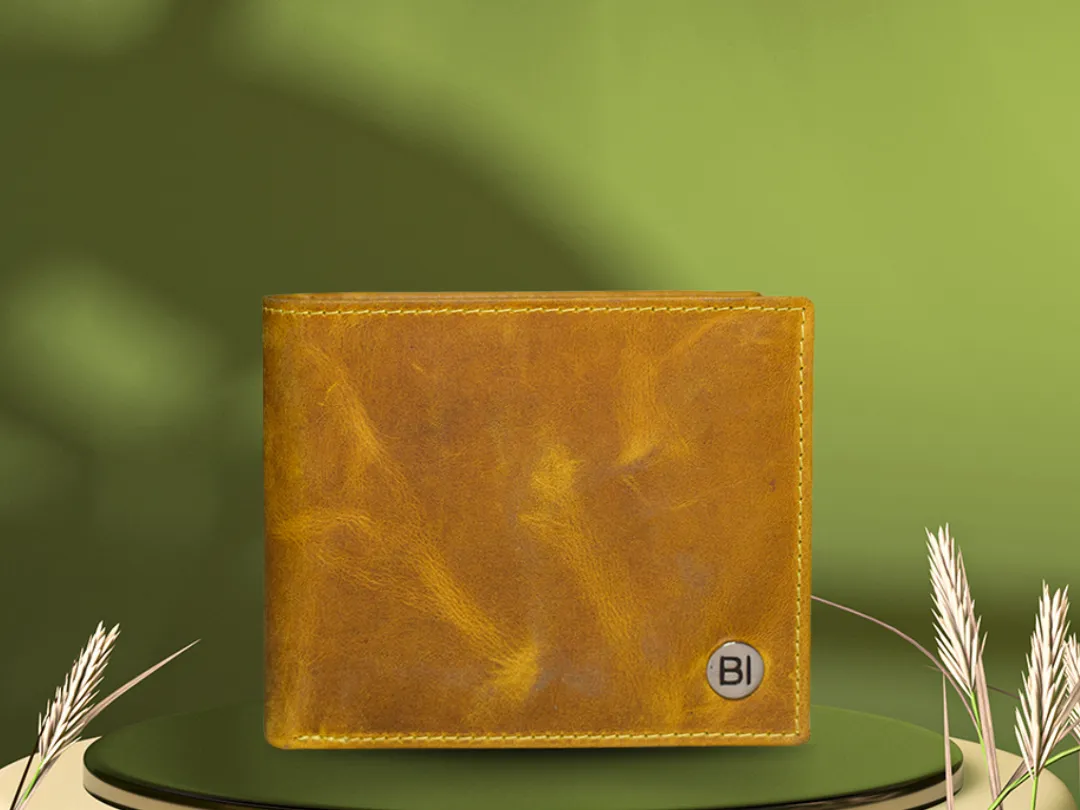 Zachary Men’s Leather Wallet Tan - BIMW180