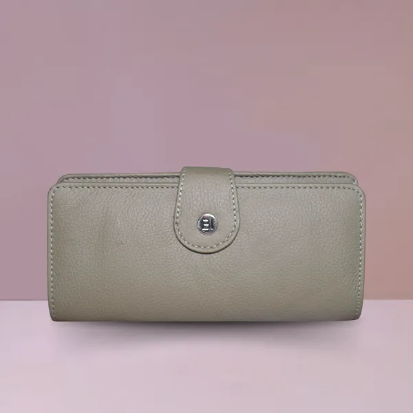Alice women's leather wallet Olive - BIWW181