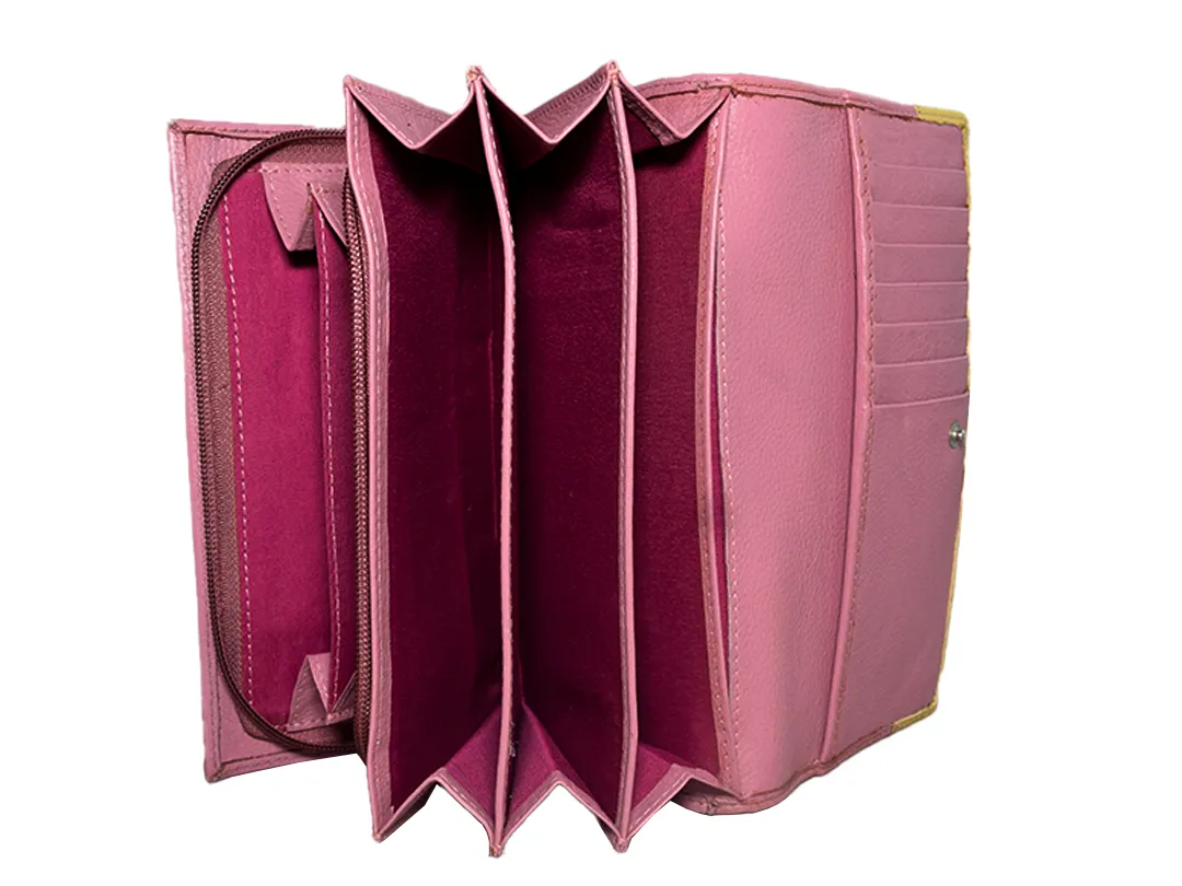Lottie Women's Leather Wallet Pink - BIWW182