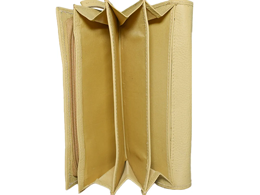 Lottie Women's Leather Wallet Yellow - BIWW183