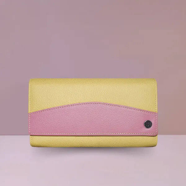 Lottie Women's Leather Wallet Yellow - BIWW183