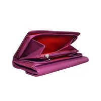 Ellie Women's Leather Wallet Purple - BIWW185