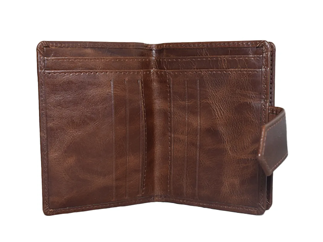 Delilah Women's Leather Wallet Dark Brown - BIWW189