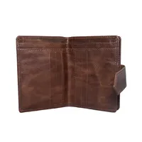 Delilah Women's Leather Wallet Dark Brown - BIWW189
