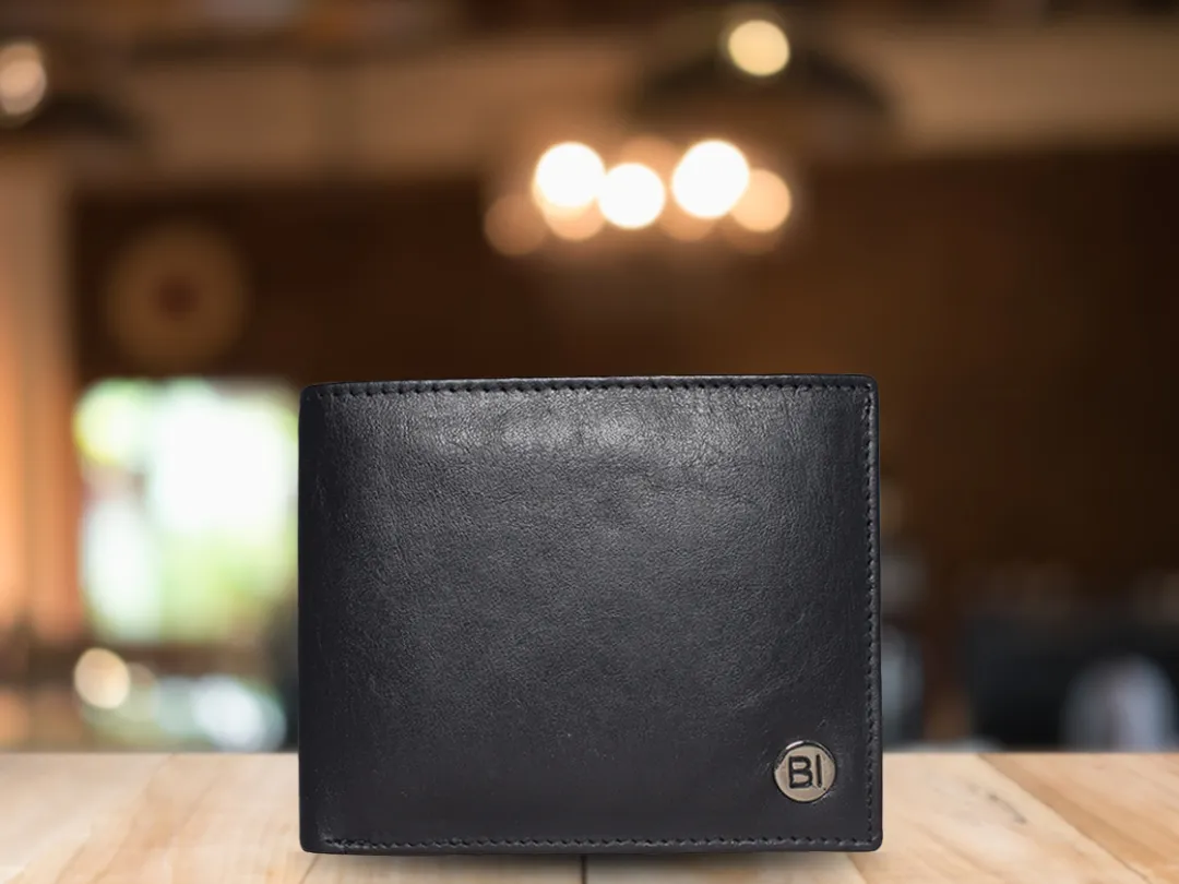 Oliver  Men’s Leather Wallet Black - BIMW109