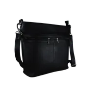 River Mens Leather Bags Black - BIMB3004