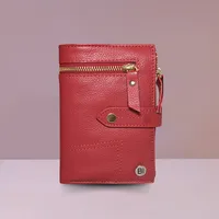 Ada women's Leather Wallet Red - BIWW190