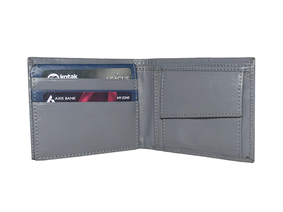 Bonnie Mens Leather Wallet Grey - BIMW102