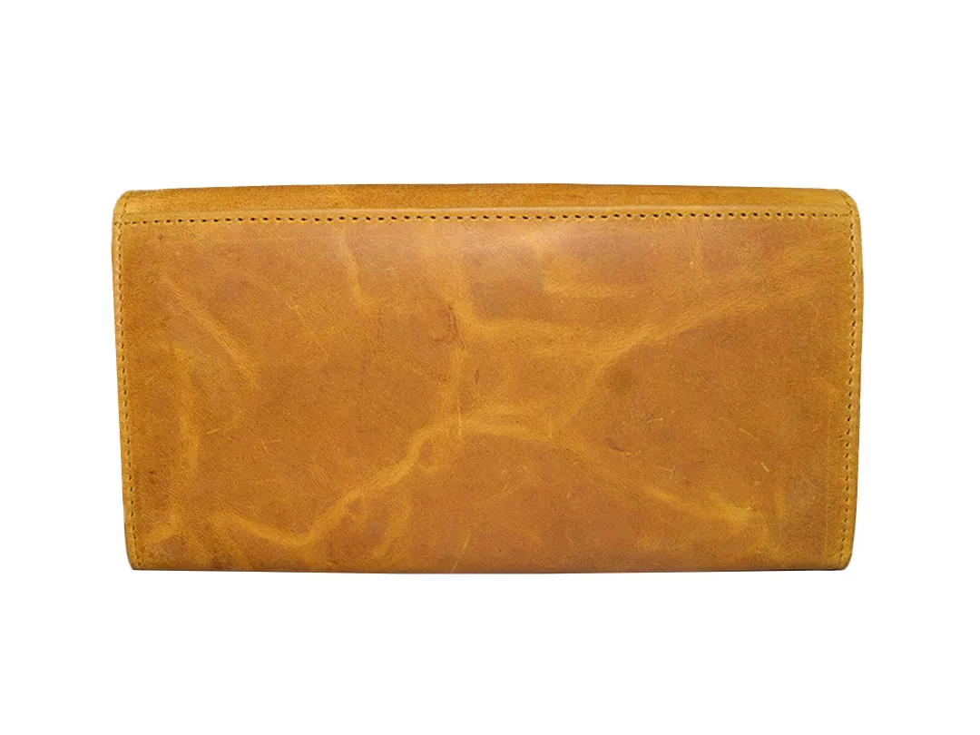 Ayra Women's Leather Wallet Tan - BIWW193