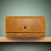 Ayra Women's Leather Wallet Tan - BIWW193