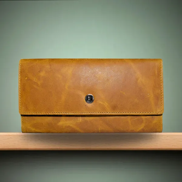Ayra Women's Leather Wallet Tan - BIWW193