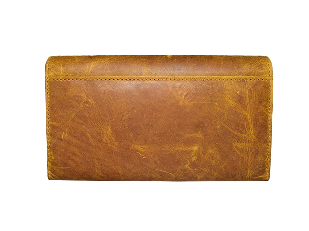 Mable Womens Leather  Wallet Tan - BIWW195