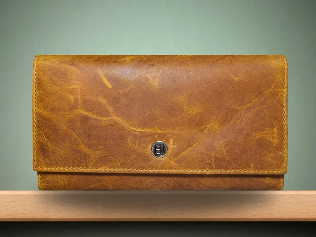 Mable Womens Leather  Wallet Tan - BIWW195