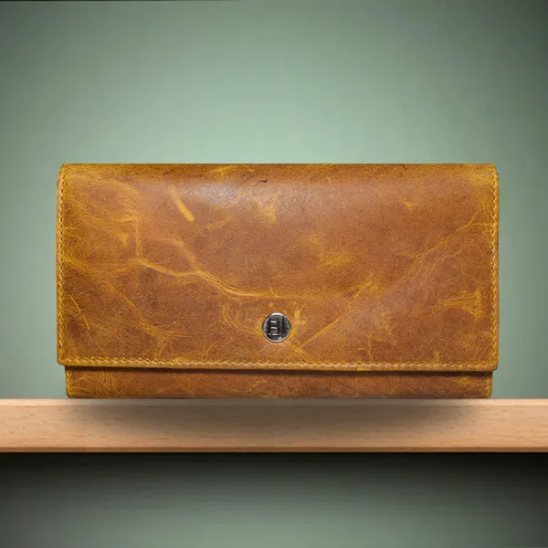 Mable Womens Leather  Wallet Tan - BIWW195