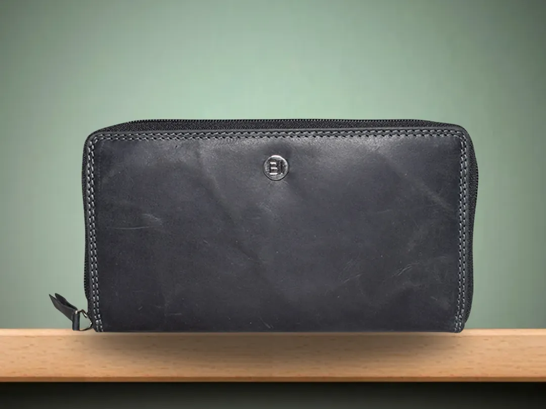 Sara Women’s Leather Wallet Black - BIWW201